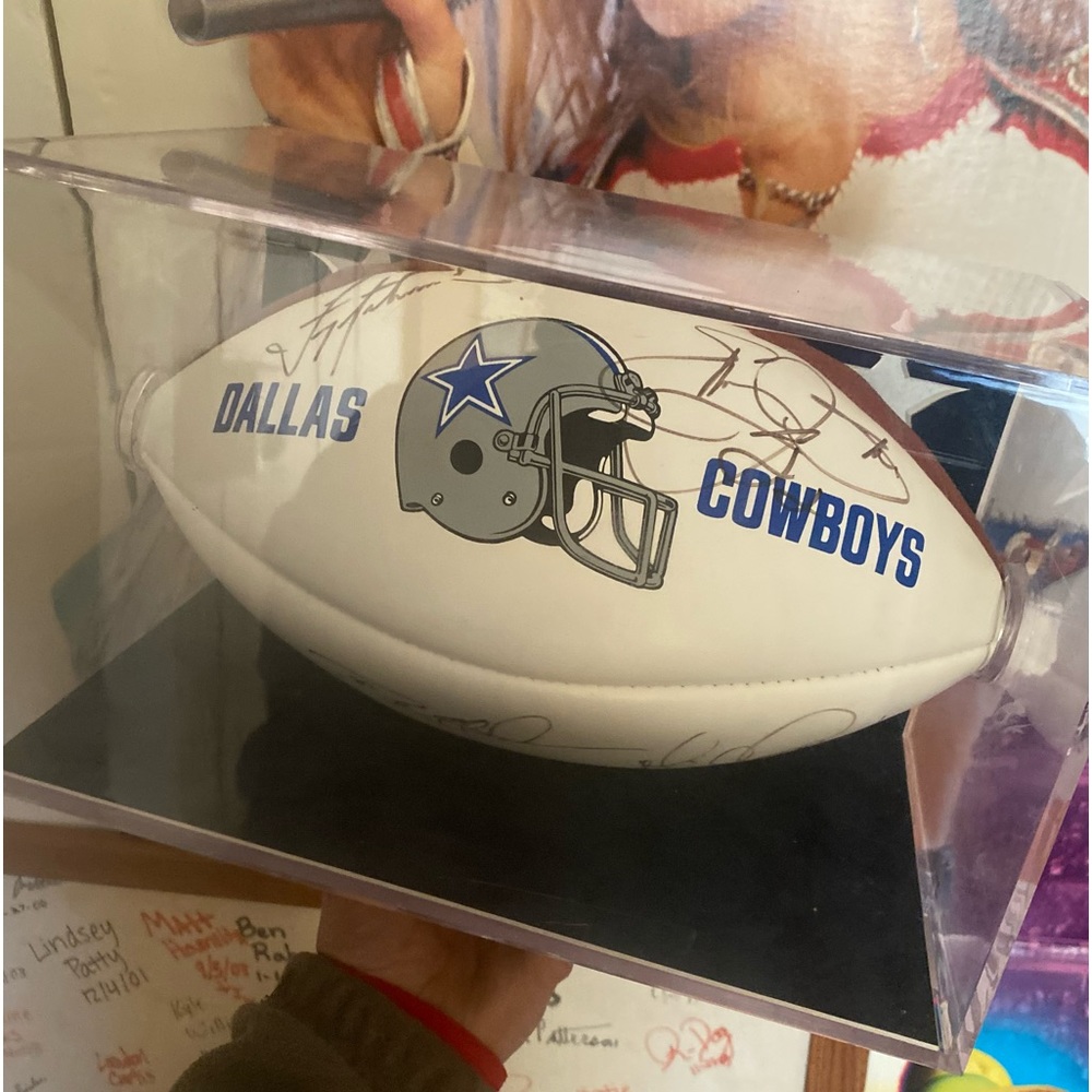 Vintage 90s Authentic Autographed Dallas Cowboys Super Bowl Champs Football
